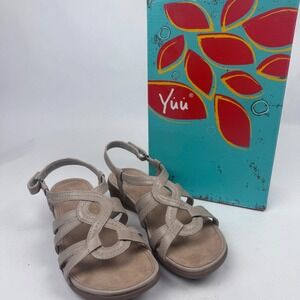 Yuu Women's 8 Moria New Stone Sandals with Box